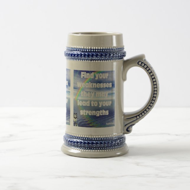 Find your weaknesses beer stein (Right)
