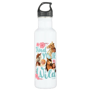 "Find Your Wild" Friends Floral Graphic 710 Ml Water Bottle