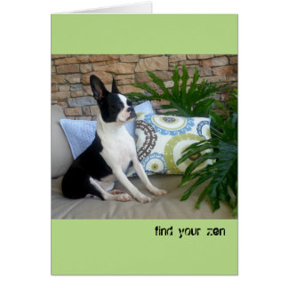 Find Your Zen - BLANK CARD Lola B. Boston