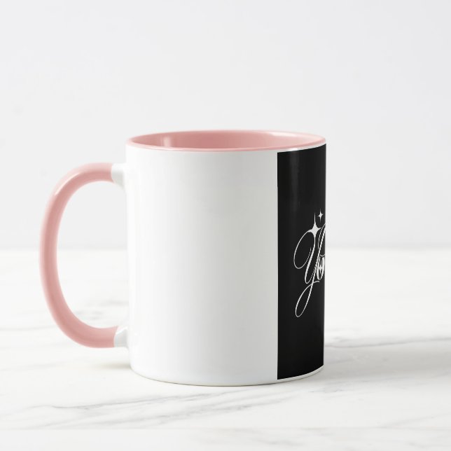 Find Yourself Inspirational Typography Coffee Mug  (Left)