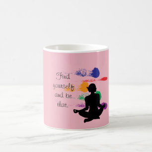 Find yourself -- yoga quote - mug