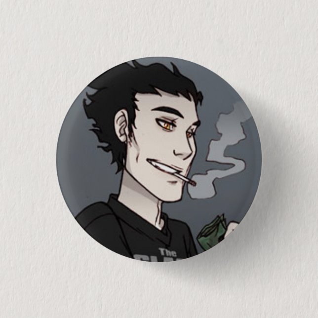 FindChaos - Gaki 1 Inch Round Button (Front)
