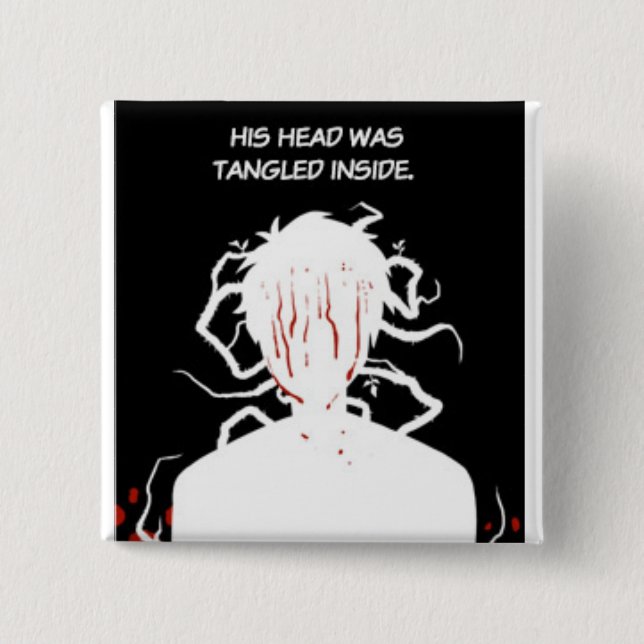 FindChaos - Tangled 2 Inch Square Button (Front)