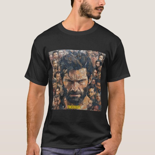 FINDDHUGH - T-shirt inspiré par Hugh Jackman (Devant)