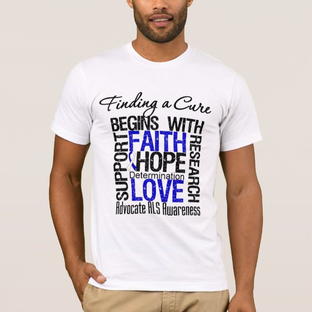 Finding a Cure For ALS Awareness v1 T-Shirt (Front)