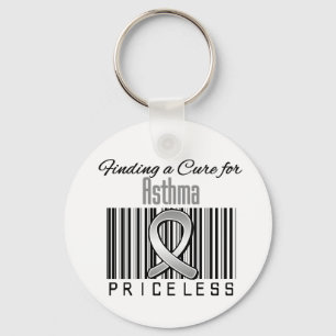 Finding a Cure For Asthma PRICELESS Keychain