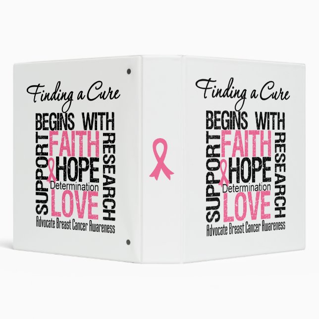 Finding a Cure For Breast Cancer Binder (Background)