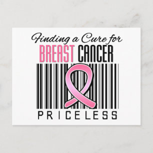 Finding a Cure For Breast Cancer PRICELESS Postcard