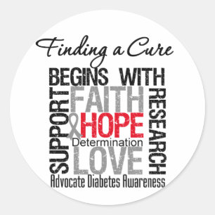 Finding a Cure For Diabetes Classic Round Sticker