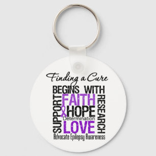 Finding a Cure For Epilepsy Keychain