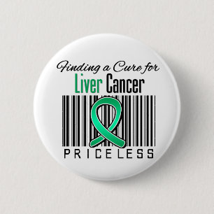 Finding a Cure For Liver Cancer PRICELESS 2 Inch Round Button