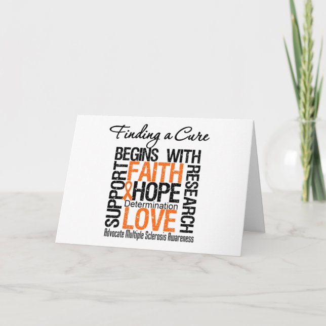 Finding a Cure For Multiple Sclerosis Card (Front)