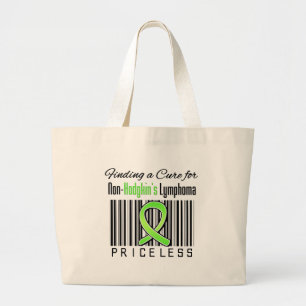 Finding a Cure For Non Hodgkins Lymphoma PRICELESS Large Tote Bag