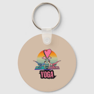 Finding Balance Together Keychain