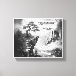Finding beauty in perseverance canvas print