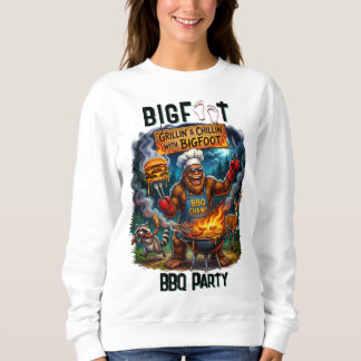 Finding Bigfoot Sasquatch BBQ Party Sweatshirt