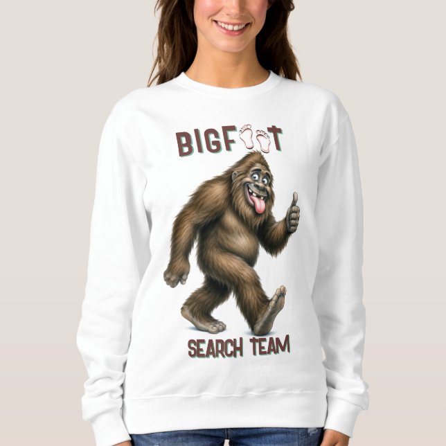 Finding Bigfoot Sasquatch Hiking Sweatshirt (Front)