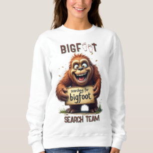 Finding Bigfoot Sasquatch Selfie Black Sweatshirt