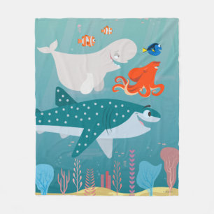 Finding Dory A Journey Beneath the Sea Fleece Blanket