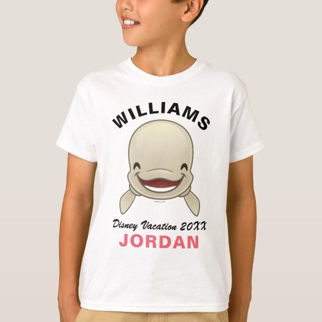 Finding Dory | Bailey Emoji - Family Vacation T-Shirt (Front)