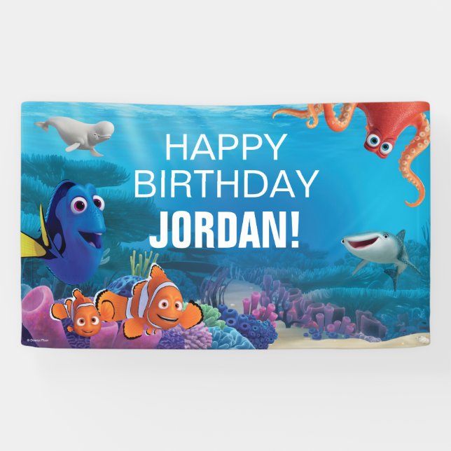 Finding Dory Birthday Banner (Horizontal)