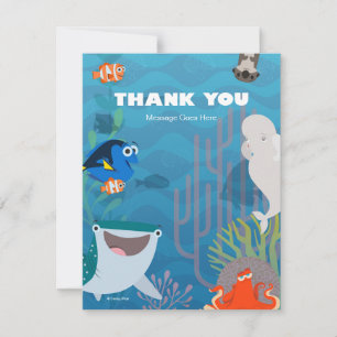 Finding Dory Birthday Thank You Card