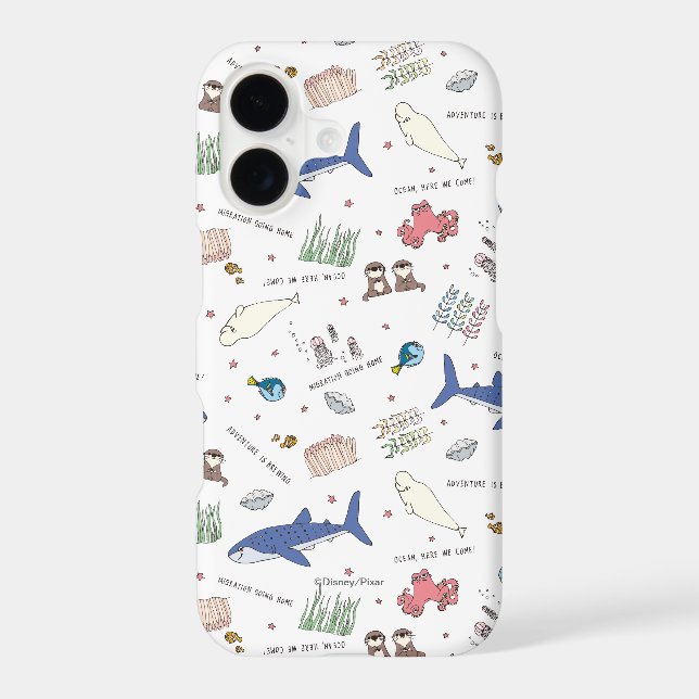 Finding Dory Cartoon White Pattern (Back)