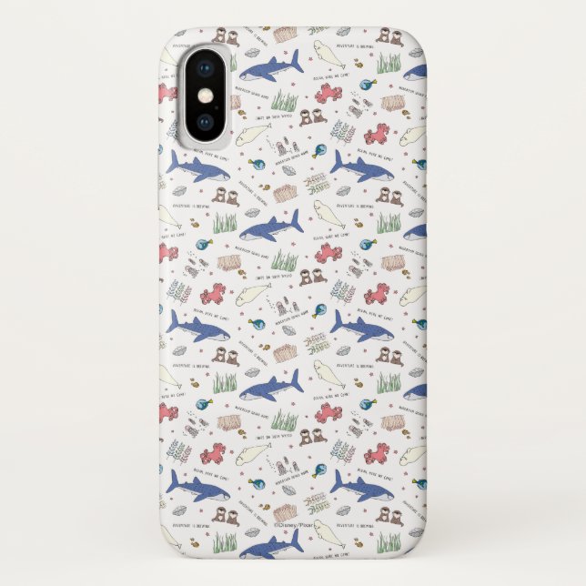 Finding Dory Cartoon White Pattern Case-Mate iPhone Case (Back)