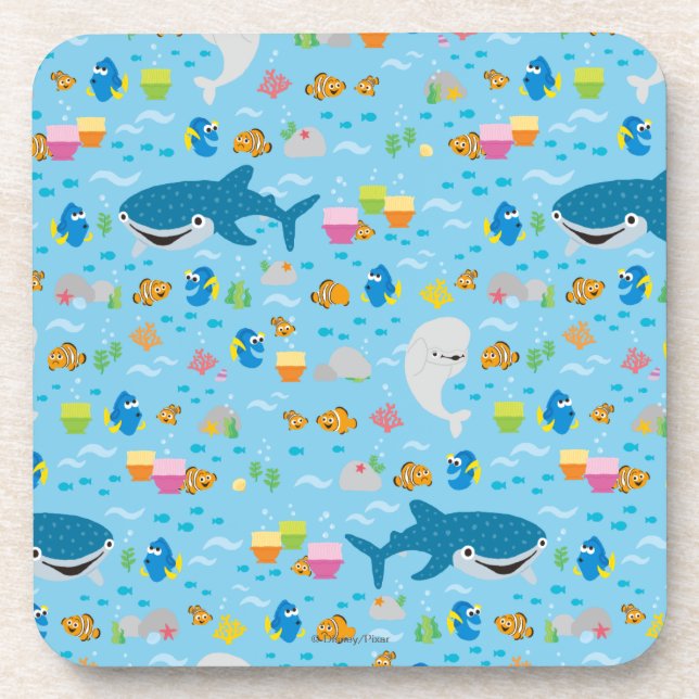 Finding Dory Colourful Pattern Coaster (Front)