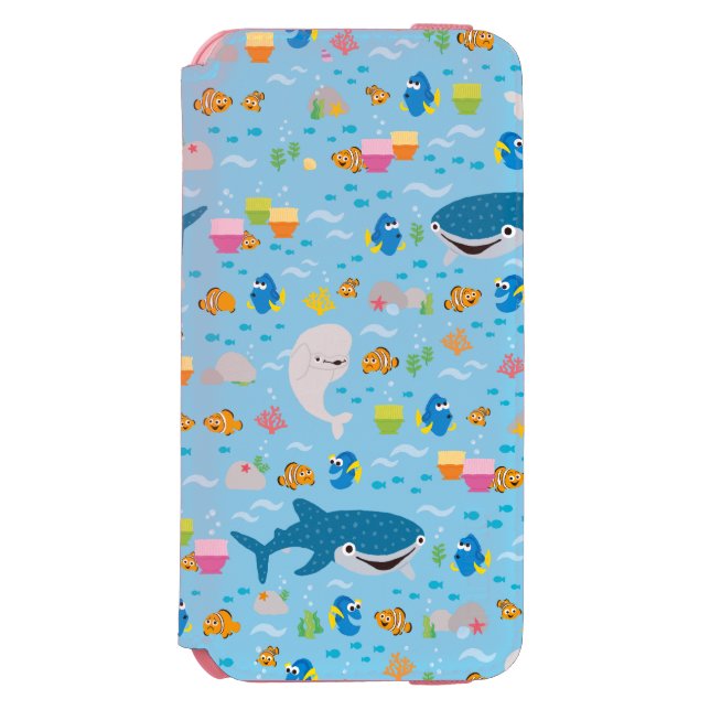 Finding Dory Colourful Pattern Incipio iPhone Wallet Case (Folio Front)