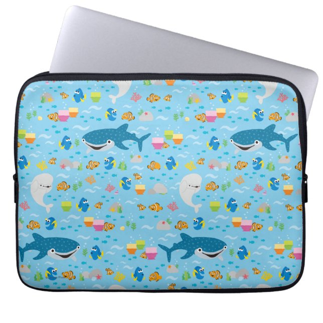 Finding Dory Colourful Pattern Laptop Sleeve (Front)
