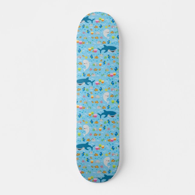 Finding Dory Colourful Pattern Skateboard (Front)