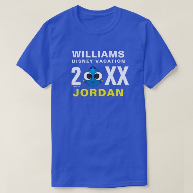 Finding Dory | Dory - Family Vacation & Year T-Shirt (Design Front)