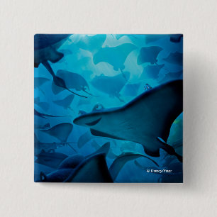 Finding Dory   Hide and Seek - Rays 2 Inch Square Button