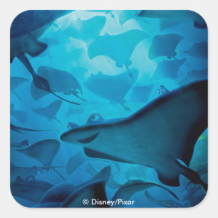 Finding Dory   Hide and Seek - Rays Square Sticker