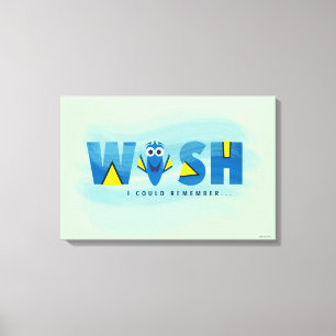 Finding Dory  I Wish I Could Remember 2 Canvas Print