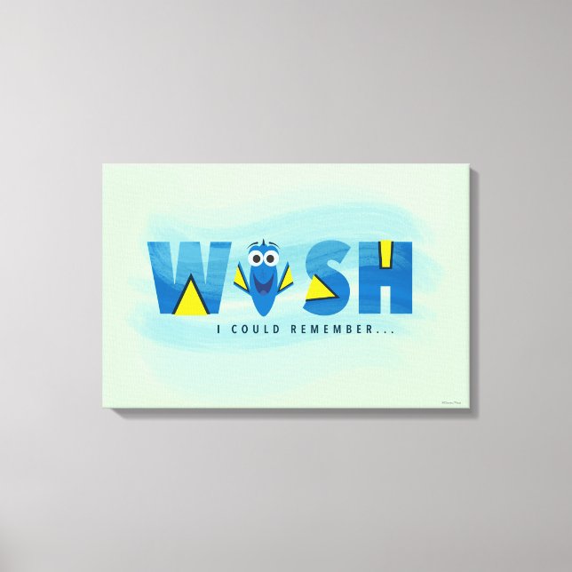 Finding Dory| I Wish I Could Remember 2 Canvas Print (Front)