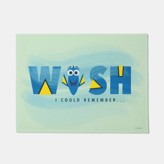 Finding Dory| I Wish I Could Remember Doormat (Front)
