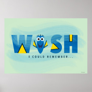 Finding Dory  I Wish I Could Remember Poster