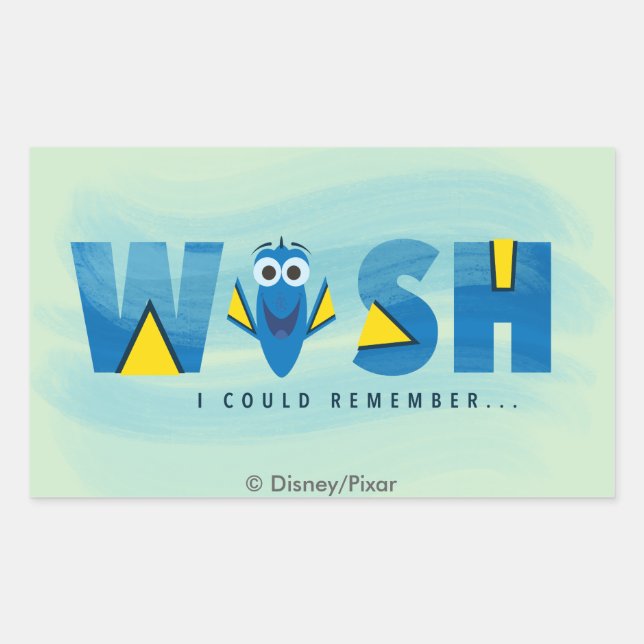 Finding Dory| I Wish I Could Remember Sticker (Front)