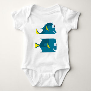 Finding Dory   Jenny and Charlie Baby Bodysuit