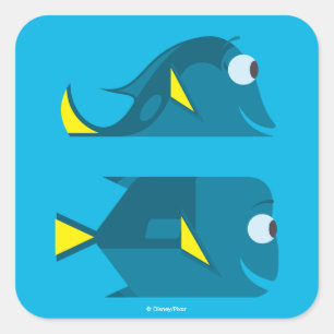 Finding Dory   Jenny and Charlie Square Sticker