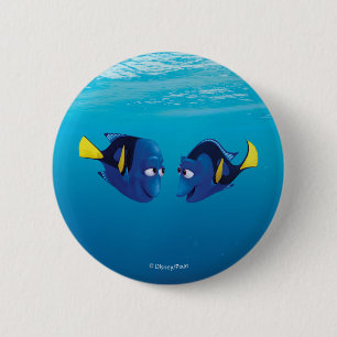 Finding Dory   Jenny & Charlie 2 Inch Round Button