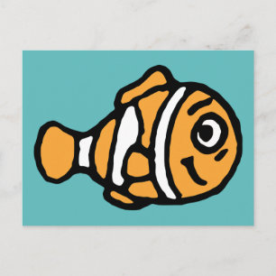 Finding Dory   Marlin Cartoon Postcard