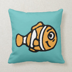 Finding Dory   Marlin Cartoon Throw Pillow
