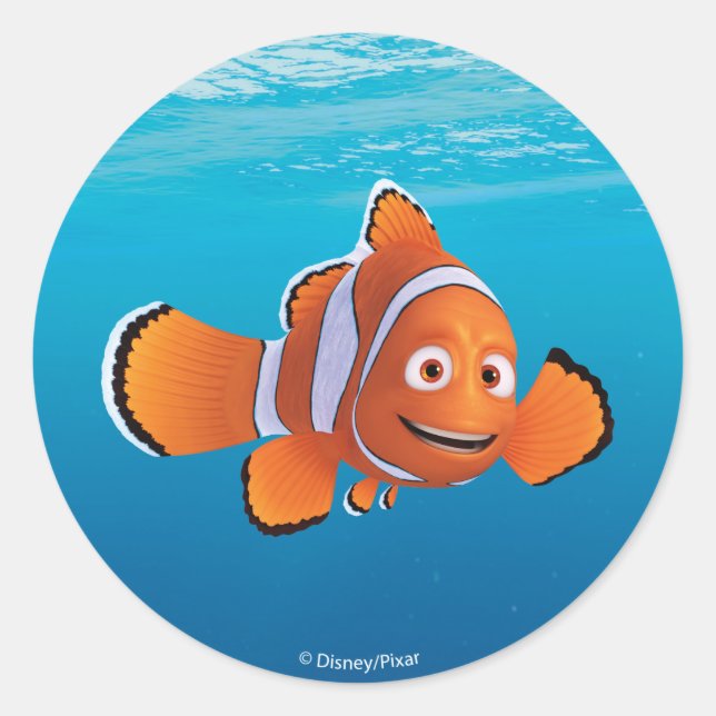 Finding Dory Marlin Classic Round Sticker (Front)