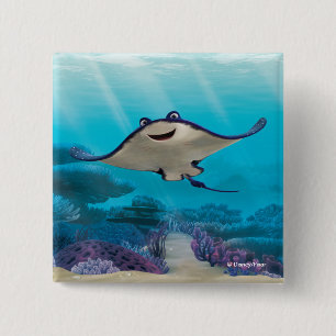 Finding Dory Mr. Ray 2 Inch Square Button
