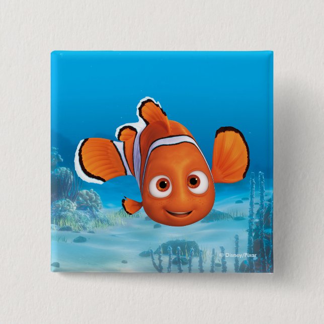 Finding Dory Nemo 2 Inch Square Button (Front)