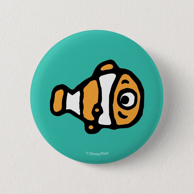 Finding Dory | Nemo Cartoon 2 Inch Round Button (Front)