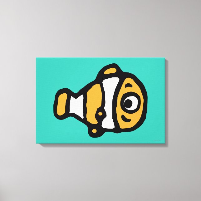 Finding Dory | Nemo Cartoon Canvas Print (Front)